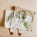Organic Zoo AW19 Olive Tree Salopettes with Contrast Feet