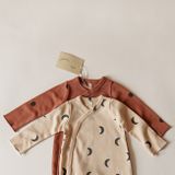 Organic Zoo AW20 Earth Dots Suit with contrast feet