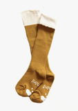 Mini Dressing Knee Socks Cupcake Mustard