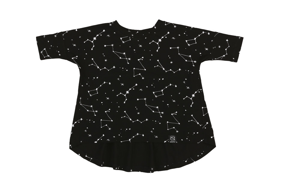 Kukukid AW17 Tunic Black Constellation 