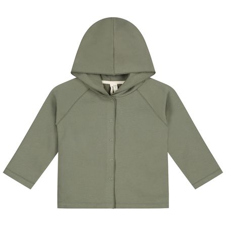 Gray Label AW19 Relaxed Hooded Cardigan Moss