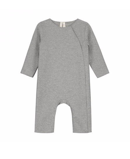 Gray Label AW20 Baby Suit with Snaps Grey Melange