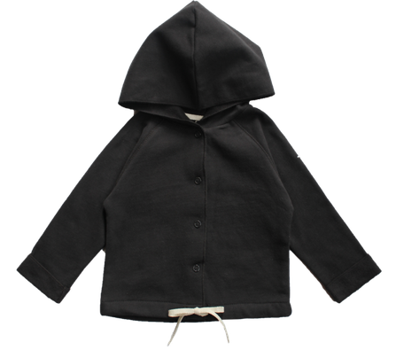 Gray Label AW21 Baby Baby Hooded Cardigan Nearly Black