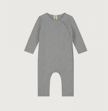 Gray Label AW21 Baby Suit with Snaps Grey Melange