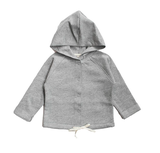 Gray Label Baby Hooded Cardigan Grey Melange