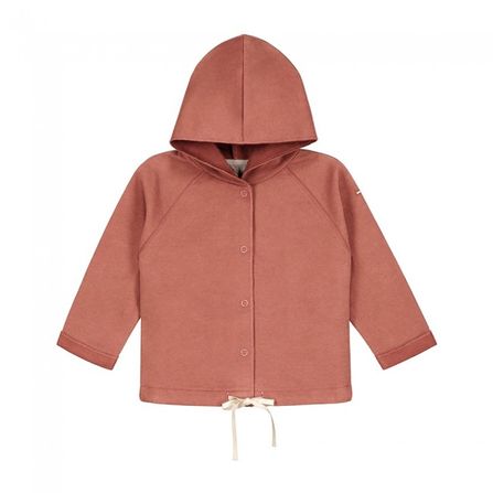 Gray Label SS20 Baby Hooded Cardigan Faded Red