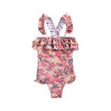 Louise Misha SS20 Bathing Suit Zacatecas Pink Flowers