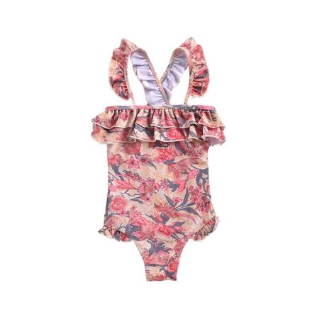 Louise Misha SS20 Bathing Suit Zacatecas Pink Flowers