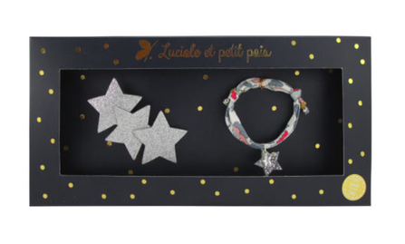 Luciole et Petit Pois Three Star Hair Clip Gift Box Set