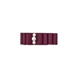MIlledeux AW19 Small Layered hair bow – alligator clip – pearl / Burgundy