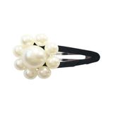 MIlledeux AW19 PEARL FLOWER – SNAP CLIP – PEARL / Black