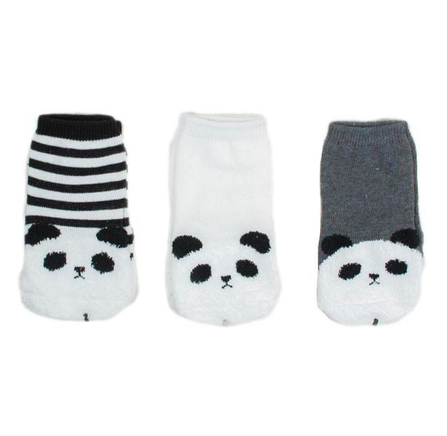 Mini Dressing Fox Knee Socks Panda (set of 3)