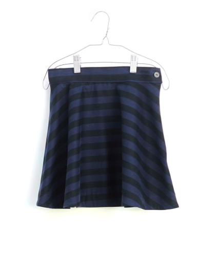 Motoreta Osuna Skirt Black-Blue Stripes
