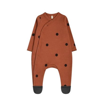 Organic Zoo AW20 Earth Dots Suit with contrast feet