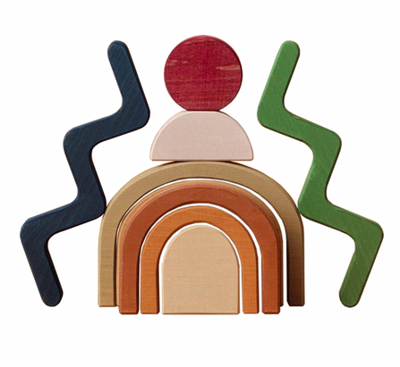 Raduga Grez Wooden Toy Building Blocks - Shapes