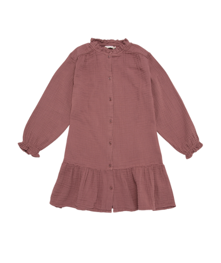 The New Society AW20 Lua Winter Bambula Dress Rose Taupe