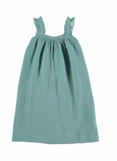 The New Society Kids SS20 Campanule Dress Turquoise