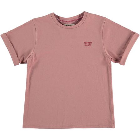 The New Society Logo Lurex Dusty Lilac T-Shirt