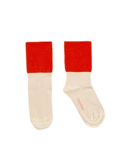 tinycottons SS18 Rib Medium Socks Red